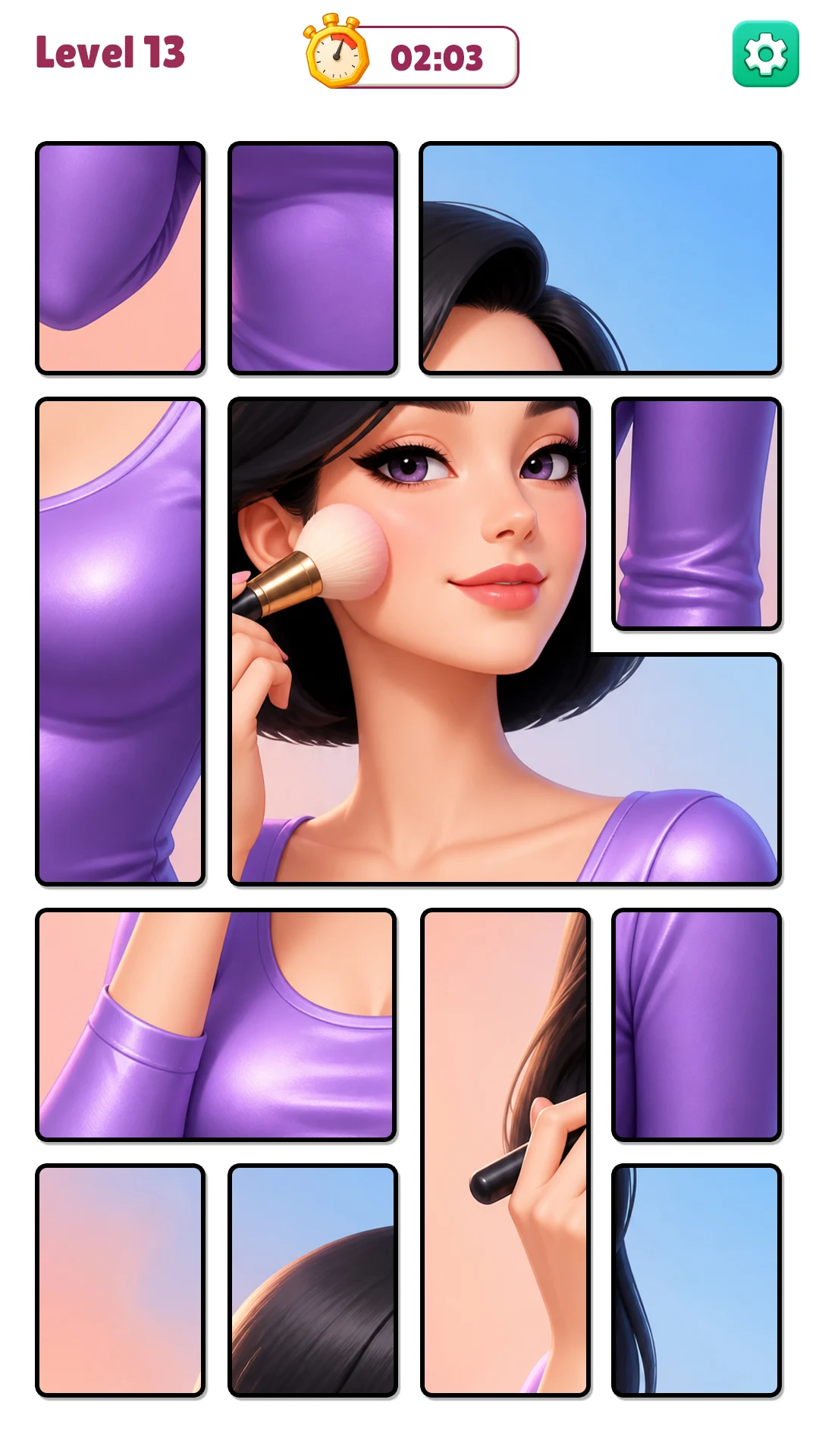 Jigsaw Solitaire Makeover Card screenshot