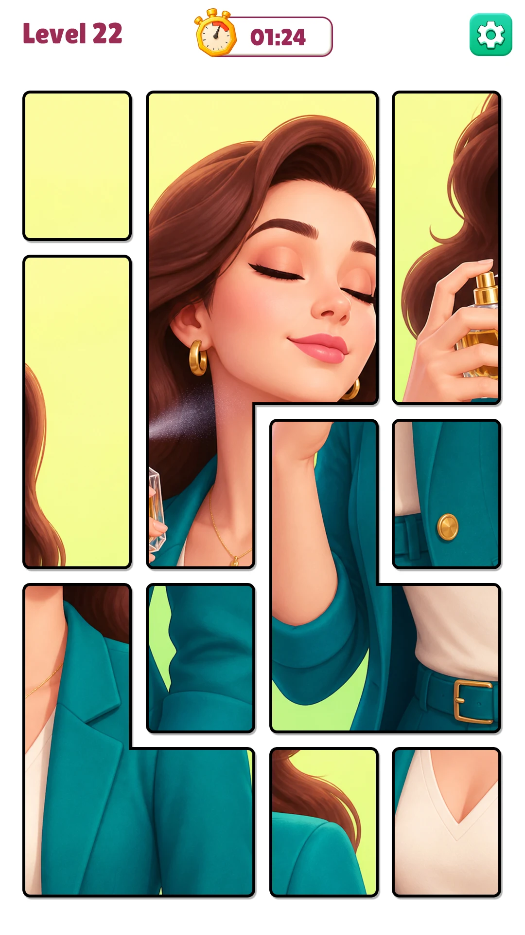 Jigsaw Solitaire Makeover Card screenshot