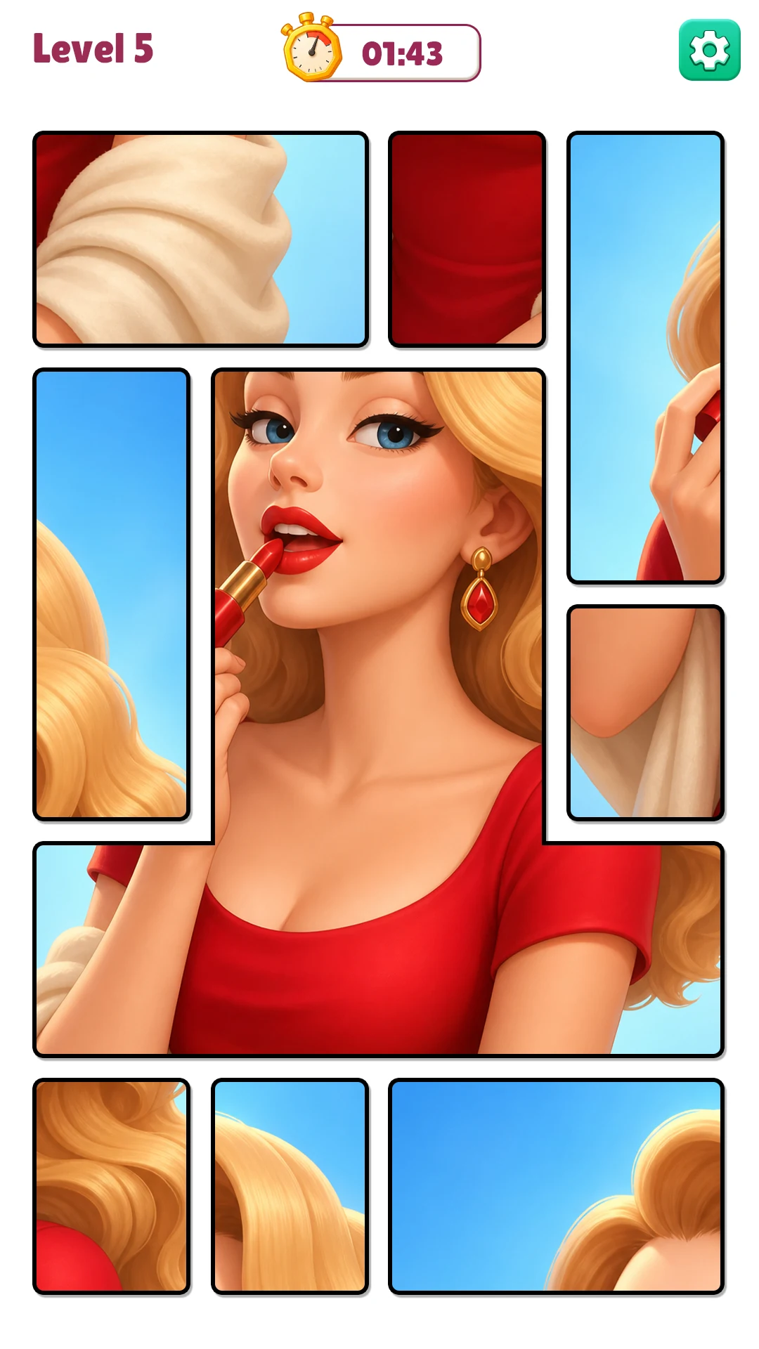 Jigsaw Solitaire Makeover Card screenshot