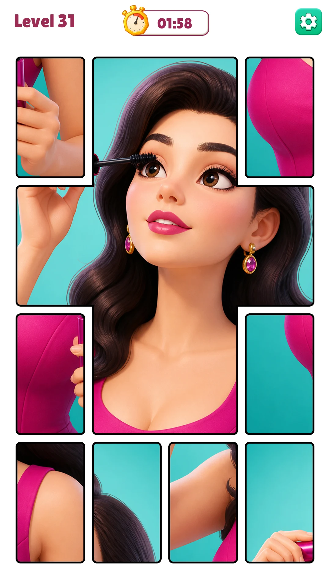Jigsaw Solitaire Makeover Card screenshot